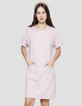 Nevada Midi Dress Solid Jersey Basic 2 Pockets Wanita
