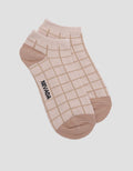 Nevada Checked Kaus Kaki Ankle Wanita