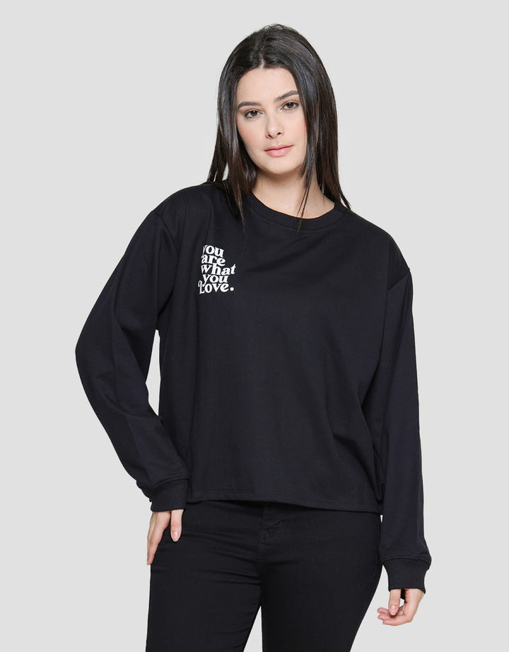 Nevada You Are What You Love Print Women's Sweater