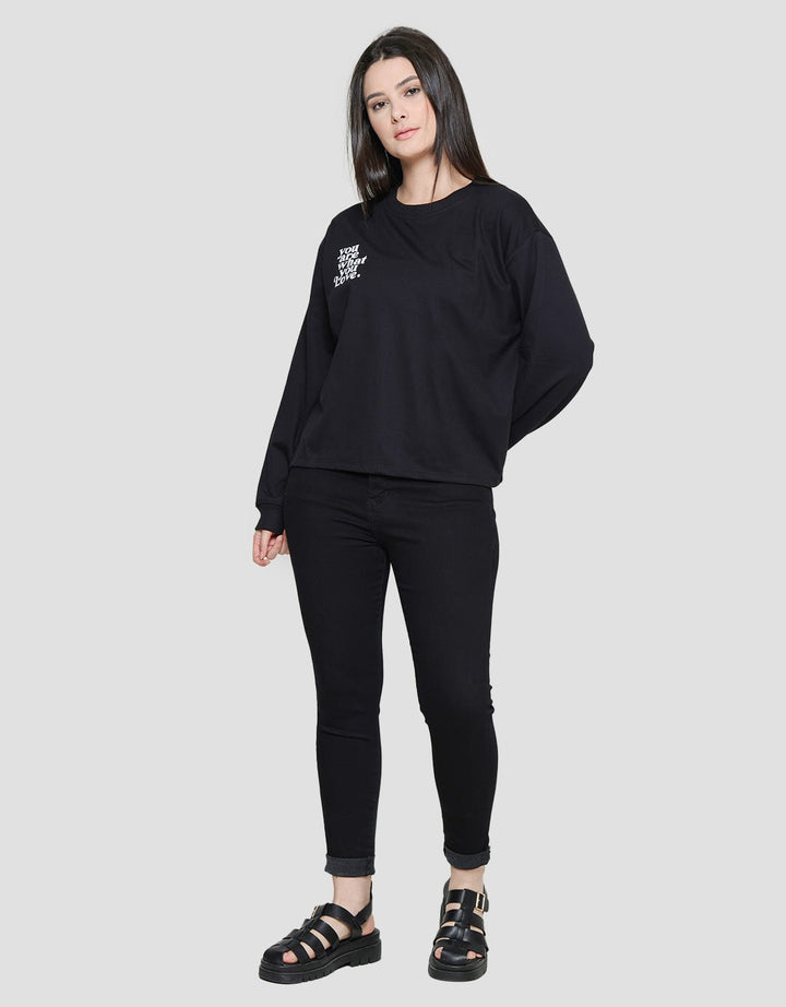 Nevada You Are What You Love Print Women's Sweater