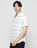Watchout Casual Short Sleeves Shirt Print Check