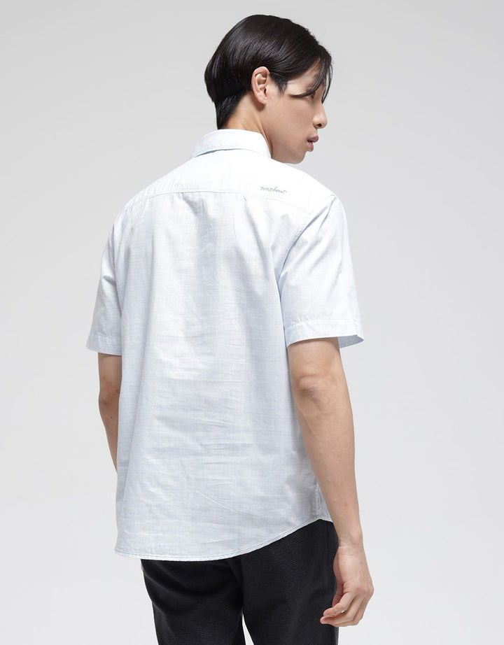 Watchout Casual Sleek Text Kemeja Pria