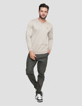 Watchout! Casual V-Neck Sweater Pria