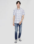 Watchout Casual Plaid Design Kemeja Pria