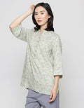 Triset Ladies Floral Print Blouse Wanita