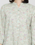 Triset Ladies Floral Print Blouse Wanita