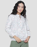 Triset Ladies Pita Neck Blouse Wanita