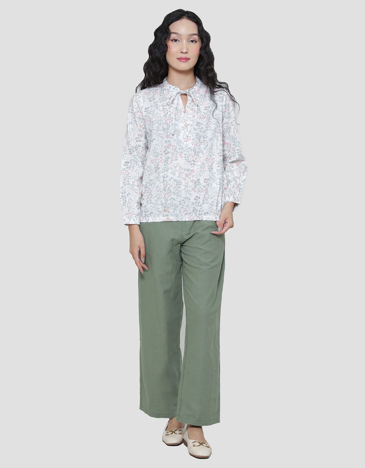 Triset Ladies Pita Neck Blouse Wanita