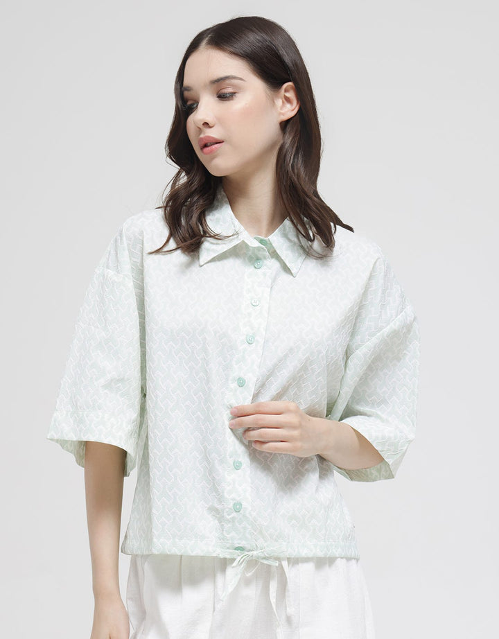 Triset Ladies Plain Basic Blouse Wanita