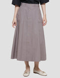 Triset Casual Full Button Rok Wanita