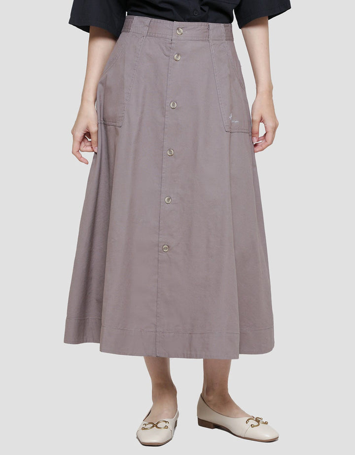 Triset Casual Full Button Women's Skirt