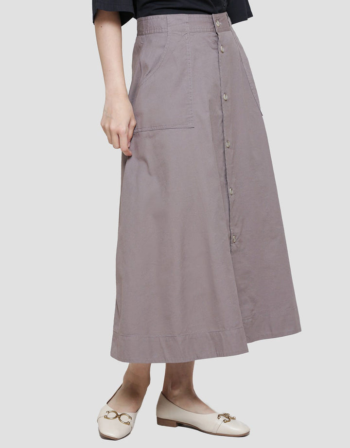 Triset Casual Full Button Women's Skirt