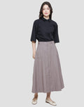 Triset Casual Full Button Rok Wanita