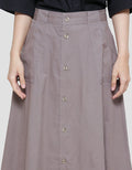 Triset Casual Full Button Rok Wanita