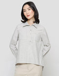 Triset Casual Plain Blouse Wanita