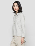 Triset Casual Plain Blouse Wanita