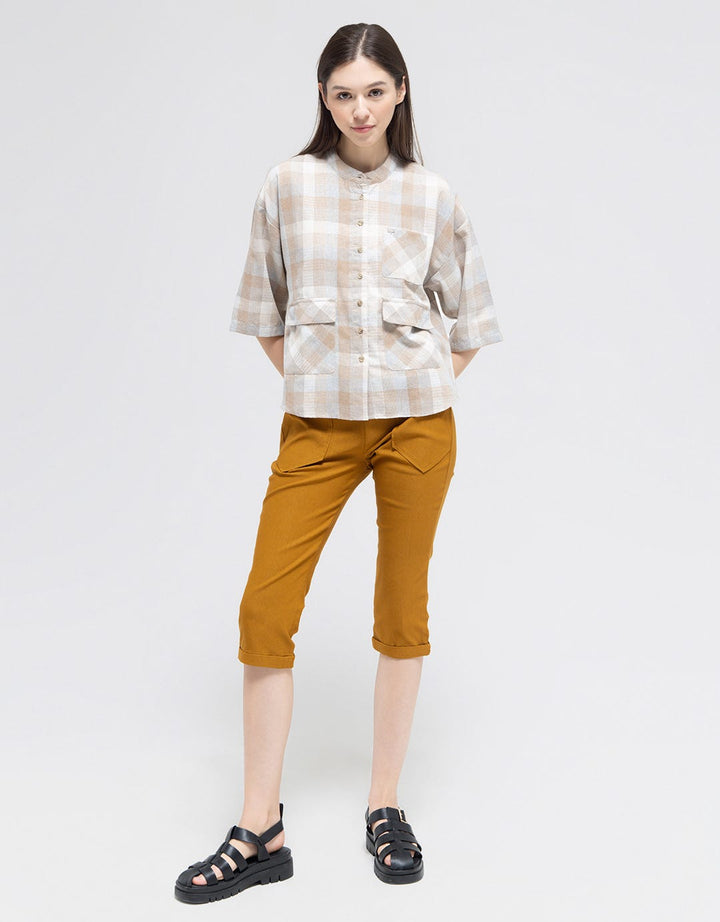 Triset Casual Blouse Print Check