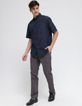 Cole Short Sleeve Shirt Regular Texture Small Dot