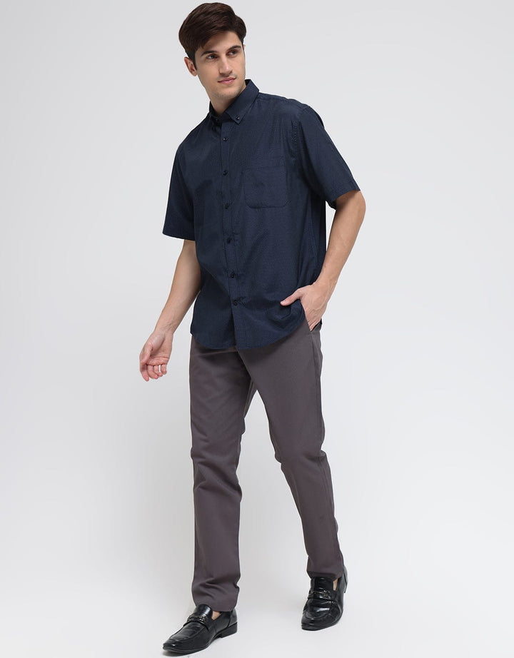 Cole Short Sleeve Shirt Regular Texture Small Dot