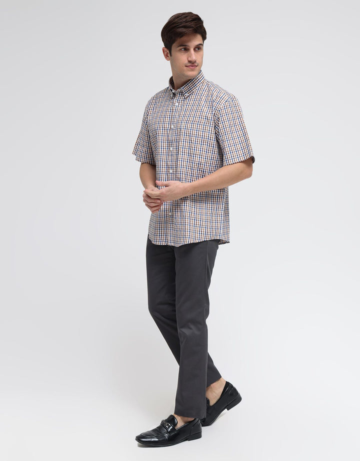 Cole Short Sleeve Shirt Regular Check Small