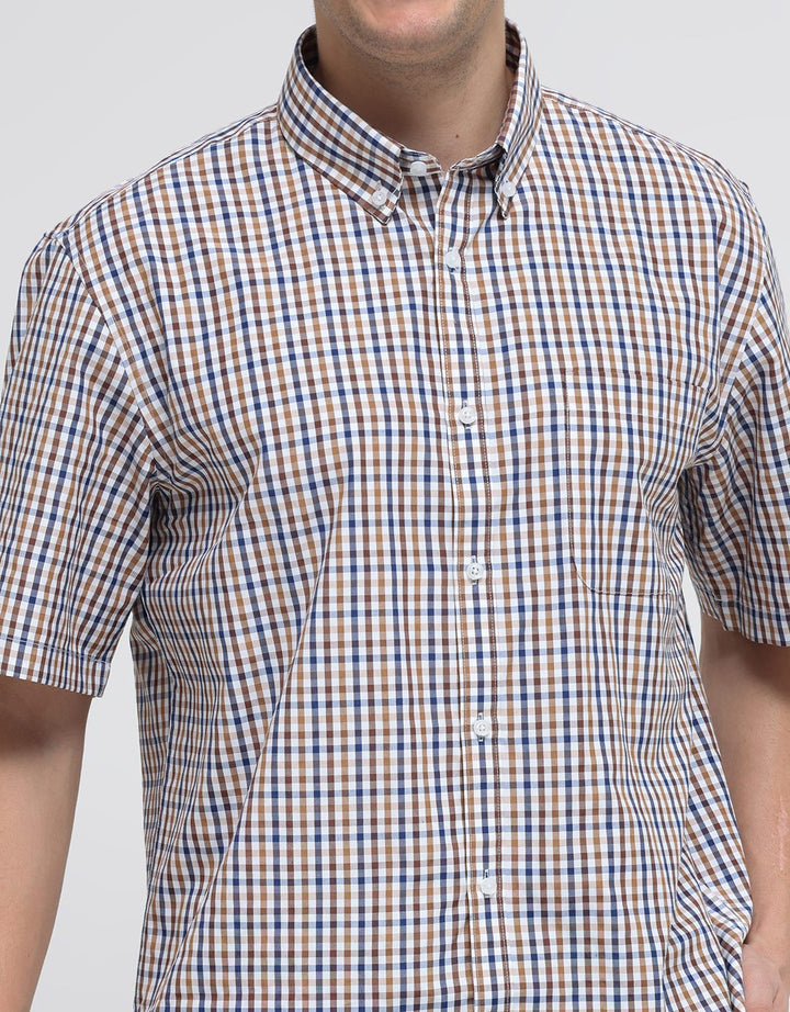 Cole Short Sleeve Shirt Regular Check Small