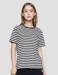 Nevada Kaos Lengan Pendek Wanita Print Stripe