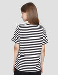 Nevada Kaos Lengan Pendek Wanita Print Stripe