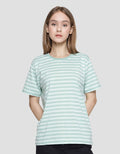 Nevada Kaos Lengan Pendek Wanita Print Stripe