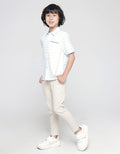 Little M Short Sleeve Shirt Bahan Stripe Zara