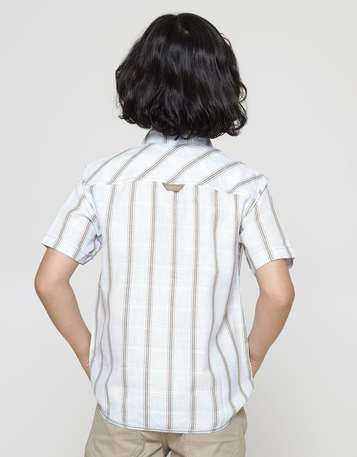 Little M Short Sleeve Shirt Bahan Kotak Pito