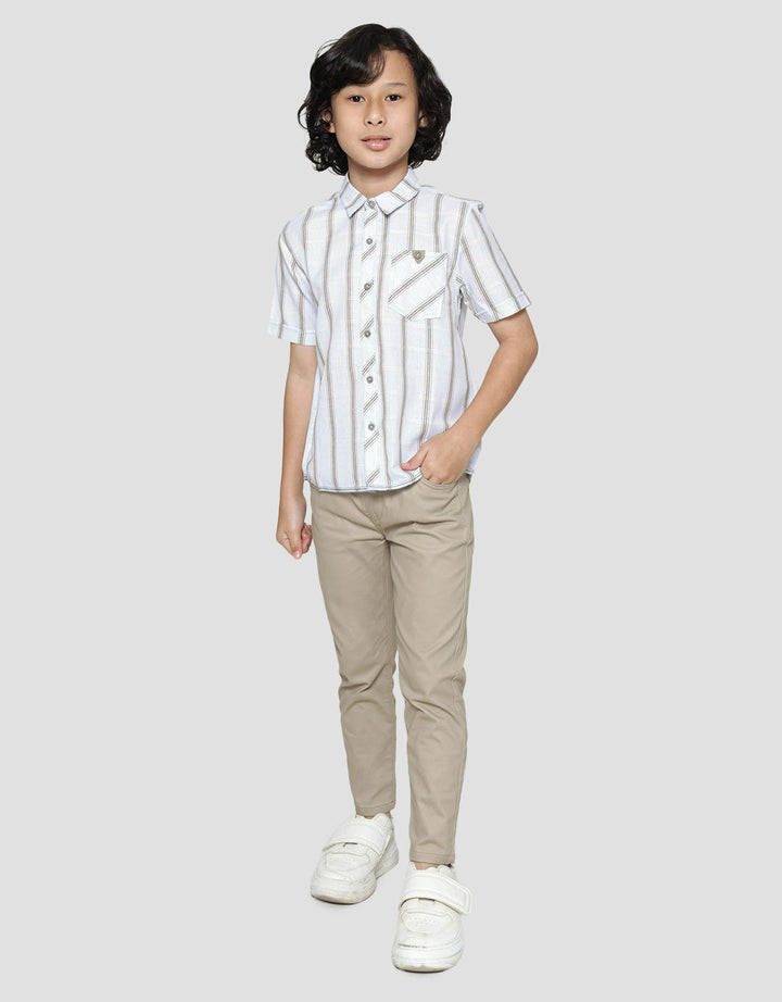 Little M Short Sleeve Shirt Bahan Kotak Pito