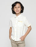 Little M Short Sleeve Shirt Seasonal Cotton Slub Checked
