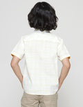 Little M Short Sleeve Shirt Seasonal Cotton Slub Checked