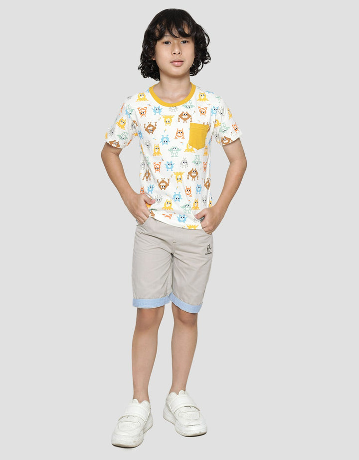 Little M Short Sleeve T-Shirt Fp Monster Pixel