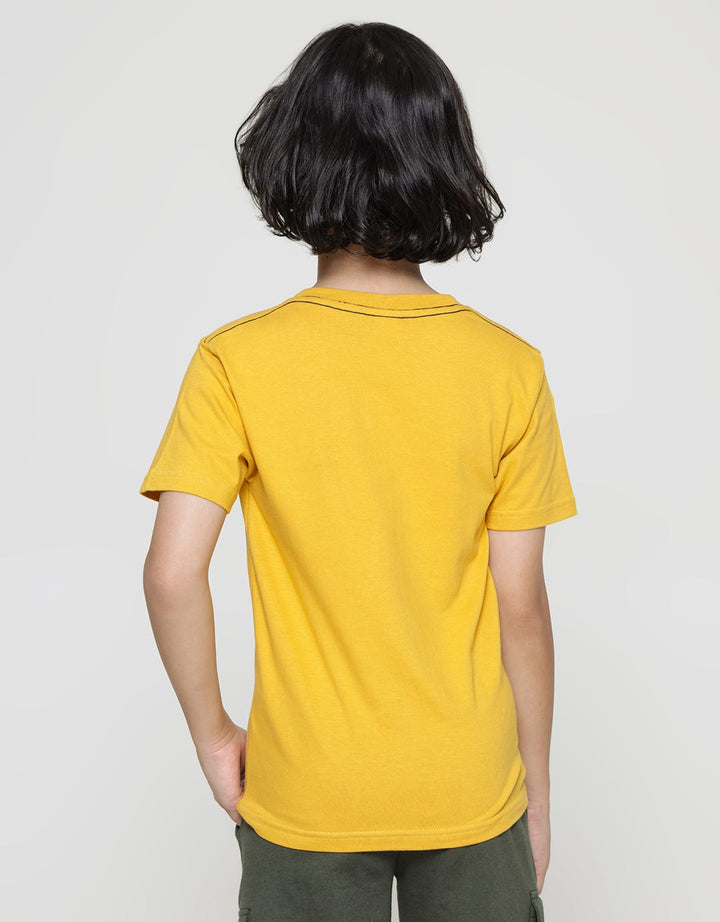 Little M Short Sleeve T-Shirt Print Kantong Monster Puff