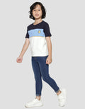 Little M Piping Embro Kaos Anak Laki-laki