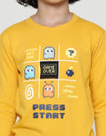 Little M Sweat-Shirt Aplikasi Monster