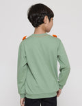 Little M Sweater Monster Aplikasi Tangan Dan Body Bawah Rib