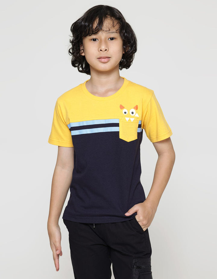 Little M Monster Pocket Kaos Anak Laki-laki