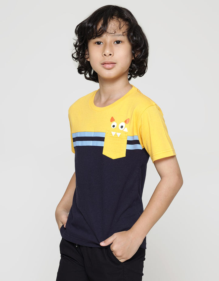 Little M Monster Pocket Kaos Anak Laki-laki