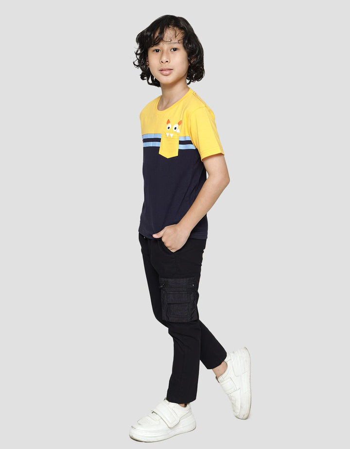 Little M Monster Pocket Kaos Anak Laki-laki