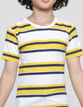 Little M Stripe Yarndyed Slub Kaos Lengan Pendek Anak Laki-laki