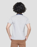 Little M Boys Short Sleeve Henley Stripe Yarndyed T-Shirt