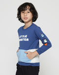 Little M Sweatshirt Cs Aplikasi Tangan Monster