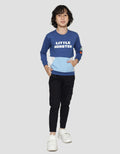 Little M Sweatshirt Cs Aplikasi Tangan Monster