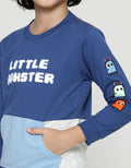 Little M Sweatshirt Cs Aplikasi Tangan Monster