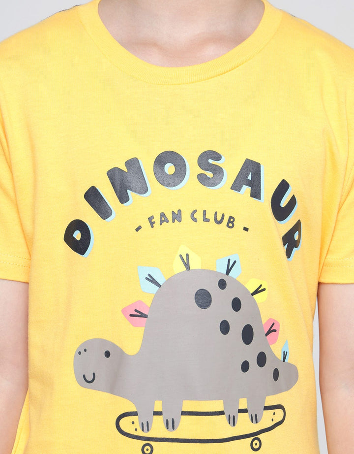 Little M Short Sleeve T-Shirt Print Dinosaur