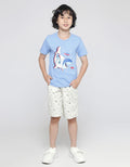 Little M Robot Shark Kaos Anak Laki-laki