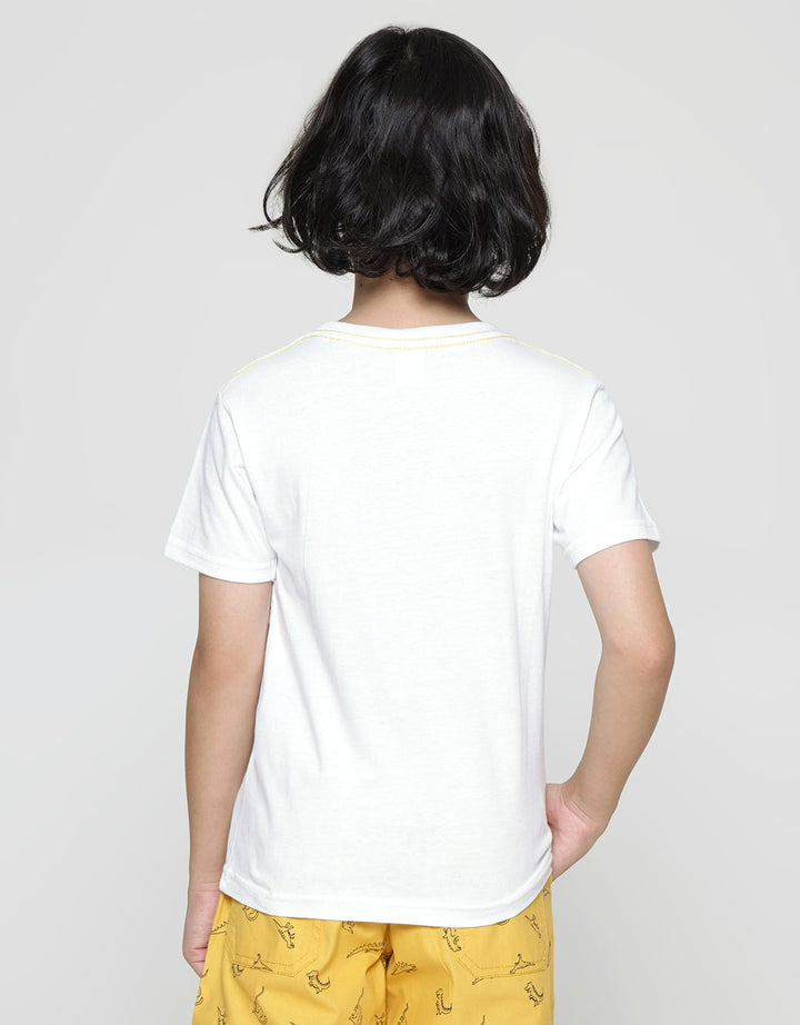 Little M Short Sleeve T-Shirt Print Ki Best Buy Type F Dinosaur
