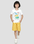 Little M Short Sleeve T-Shirt Print Ki Best Buy Type F Dinosaur